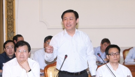 Bộ trưởng Vương Đình Huệ phát biểu tại buổi làm việc
